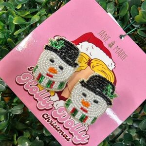 Jane Marie Snowman Earrings